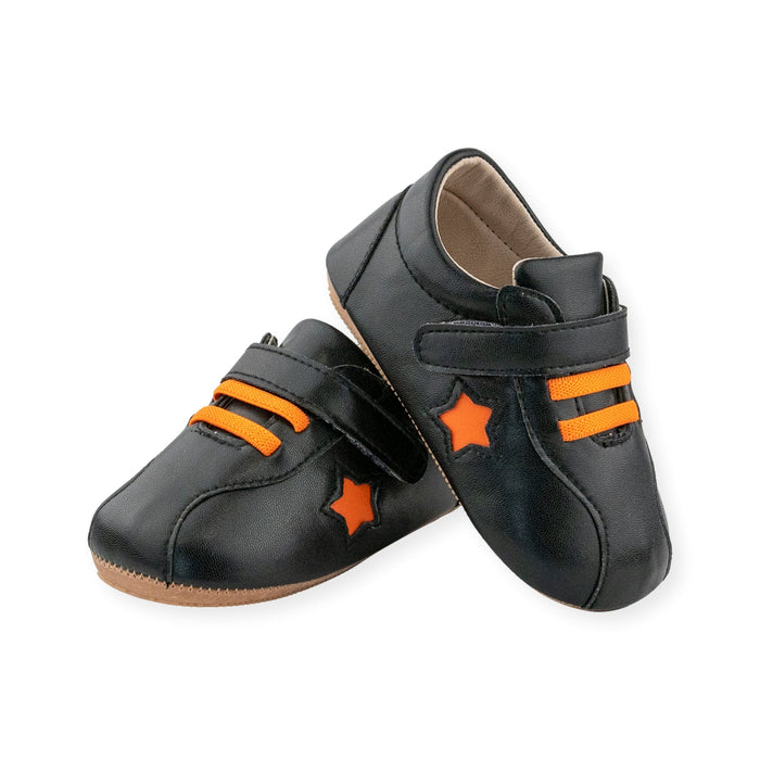 Ace Black Shoe by Jolly Kids - Wee Squeak