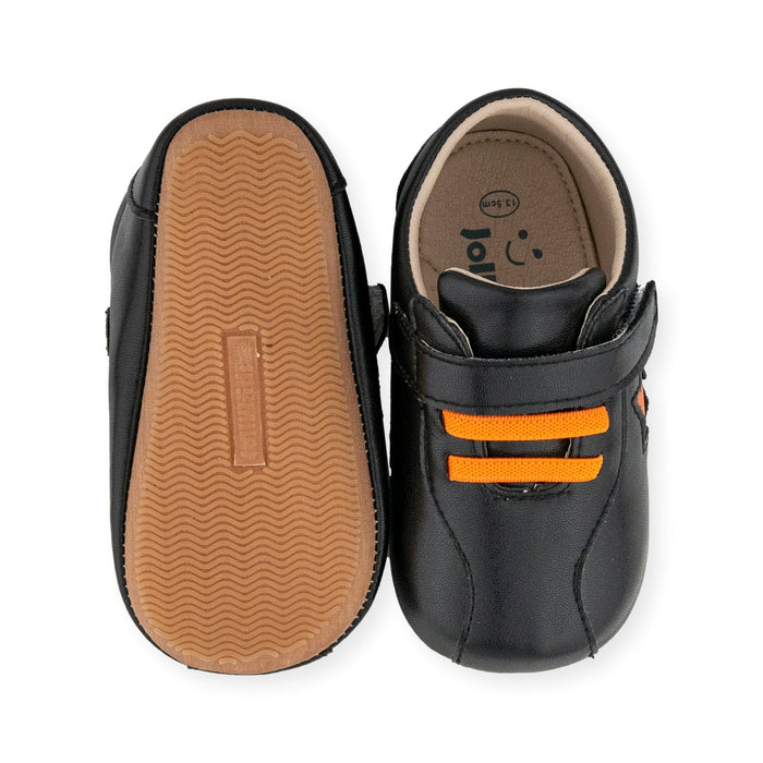 Ace Black Shoe by Jolly Kids - Wee Squeak
