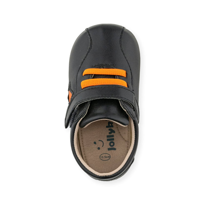 Ace Black Shoe by Jolly Kids - Wee Squeak