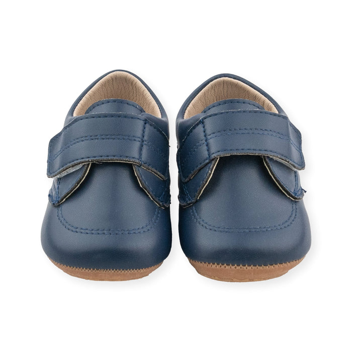 Chad Navy Shoe by Jolly Kids - Wee Squeak
