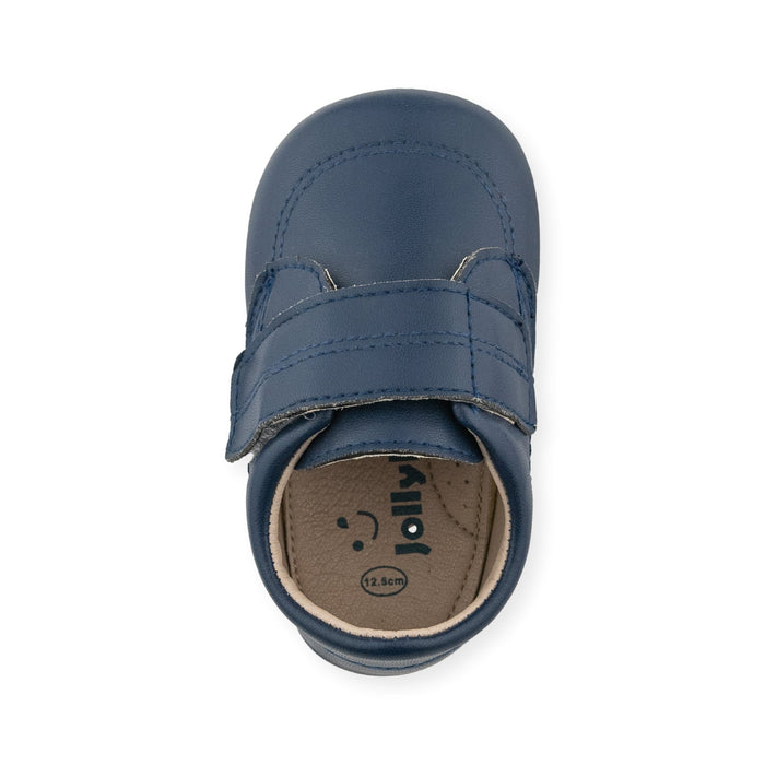 Chad Navy Shoe by Jolly Kids - Wee Squeak