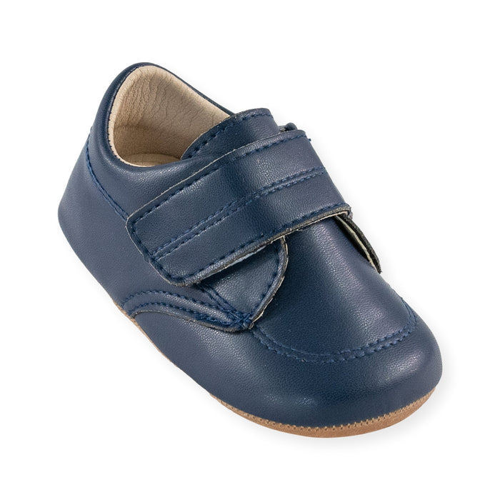 Chad Navy Shoe by Jolly Kids - Wee Squeak
