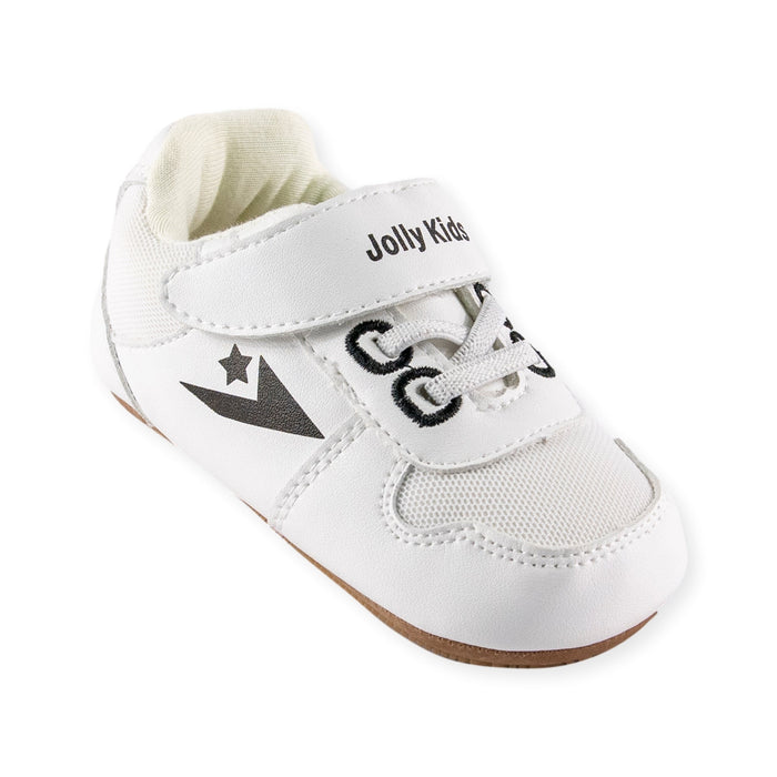 Deacon White Shoe by Jolly Kids - Wee Squeak