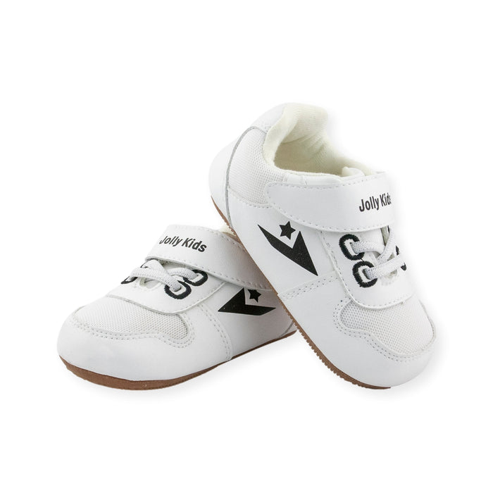 Deacon White Shoe by Jolly Kids - Wee Squeak