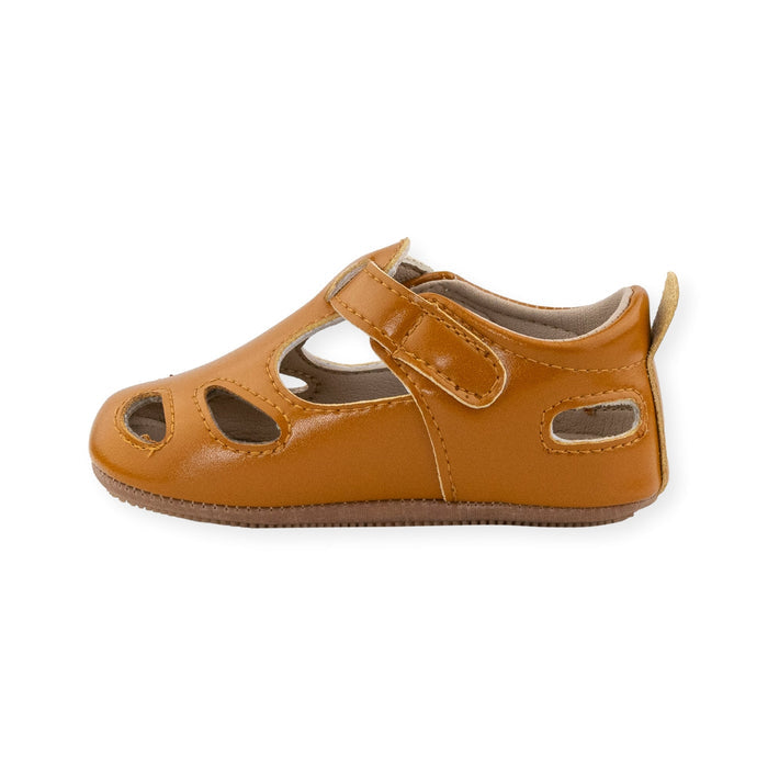 Elizabeth Brown T-Strap Shoe by Jolly Kids - Wee Squeak