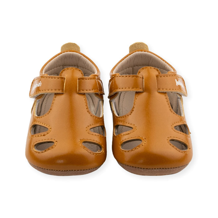 Elizabeth Brown T-Strap Shoe by Jolly Kids - Wee Squeak