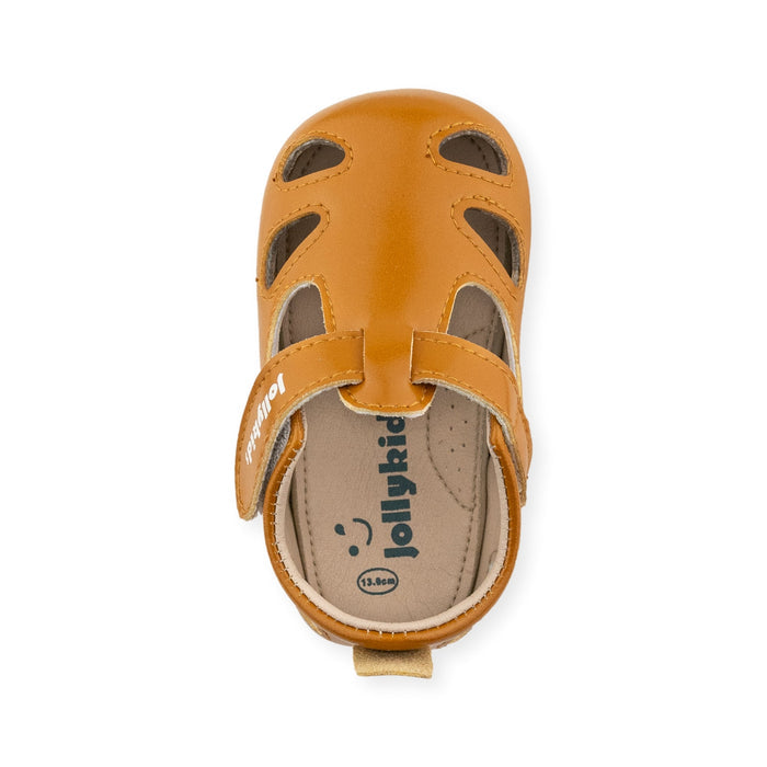 Elizabeth Brown T-Strap Shoe by Jolly Kids - Wee Squeak
