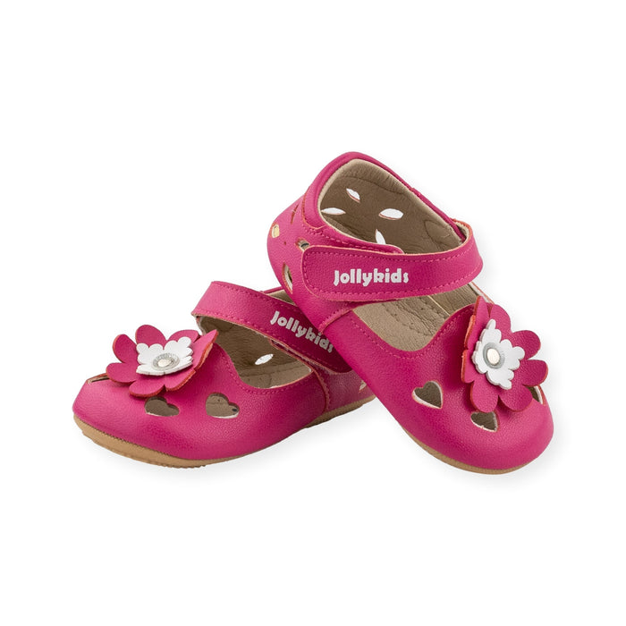 Elsie Fuchsia Mary Jane Shoe by Jolly Kids - Wee Squeak