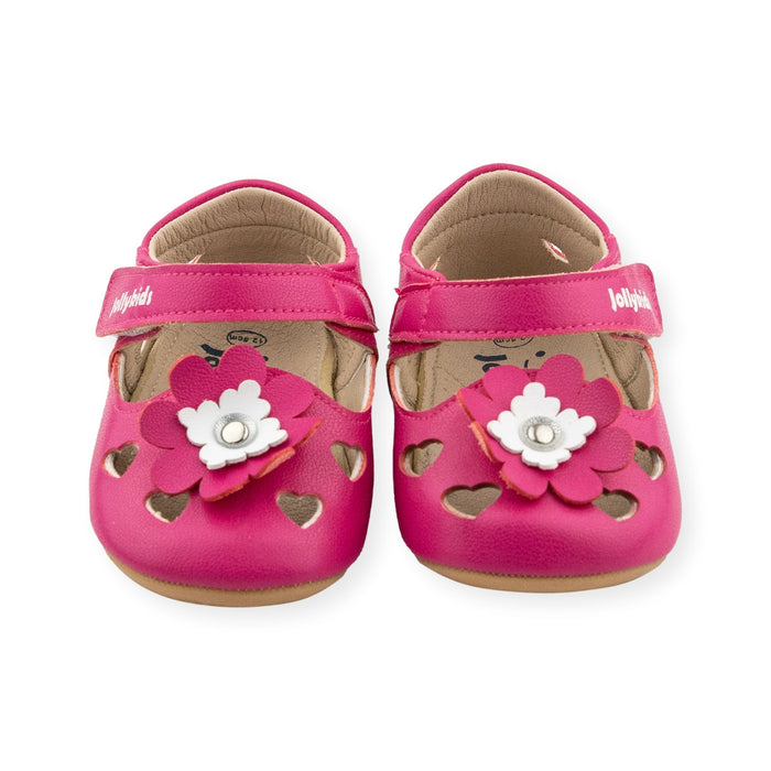 Elsie Fuchsia Mary Jane Shoe by Jolly Kids - Wee Squeak