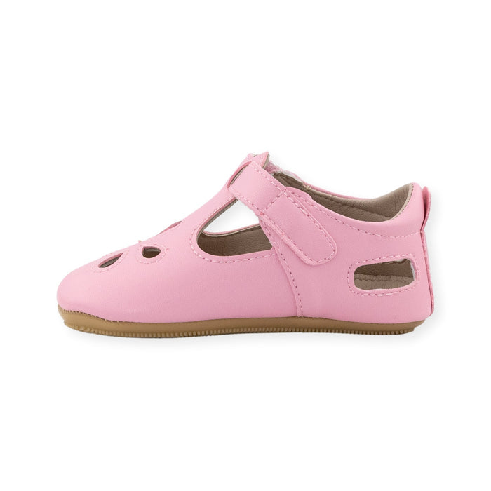 Flora Pink T-Strap Shoe by Jolly Kids - Wee Squeak