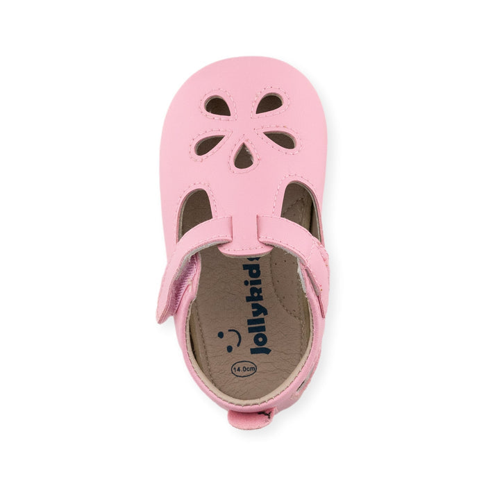 Flora Pink T-Strap Shoe by Jolly Kids - Wee Squeak