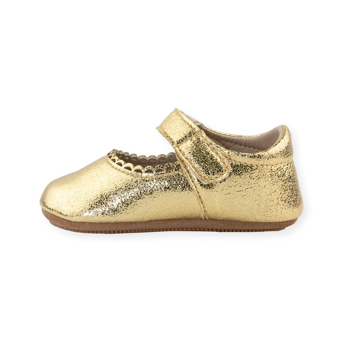 Grace Gold Mary Jane Shoe by Jolly Kids - Wee Squeak