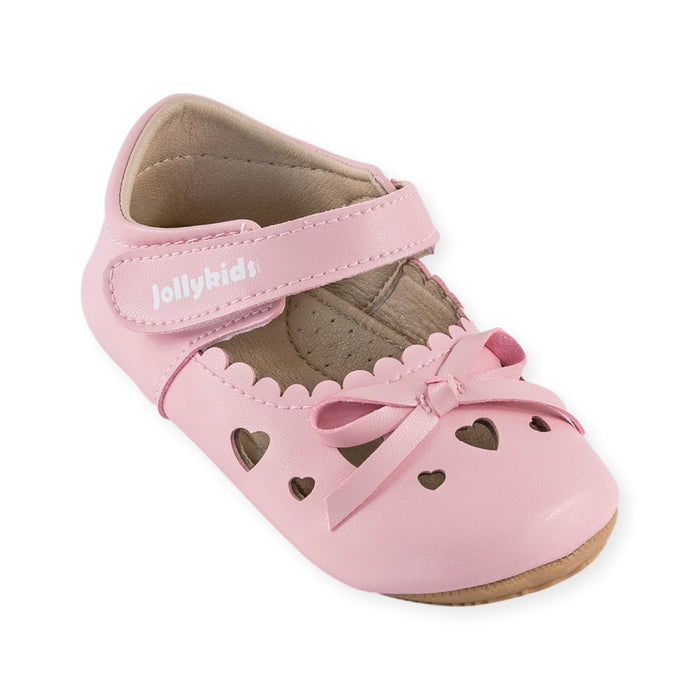 Sara Light Pink Mary Jane Shoe by Jolly Kids - Wee Squeak