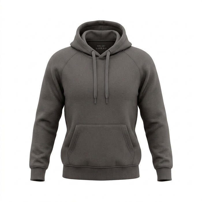 Men Solid Pullover Hoodie