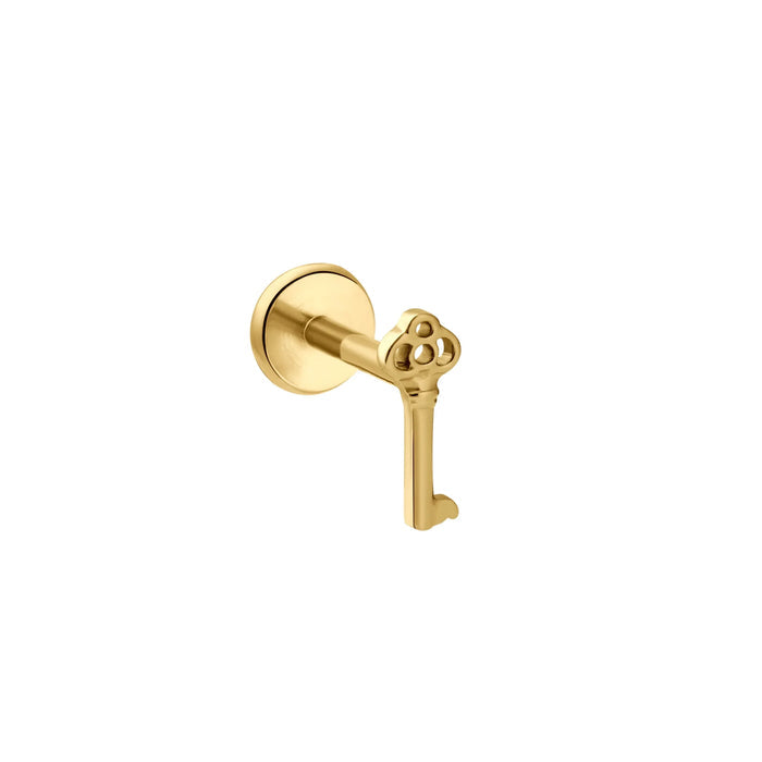 Key To My Heart Flat Back Stud