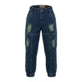 Kids Distressed Denim Jogger Jeans