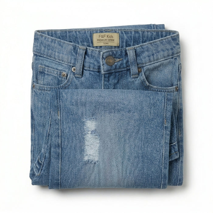 Kids Distressed Denim Shorts