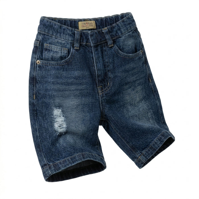 Kids Distressed Denim Shorts
