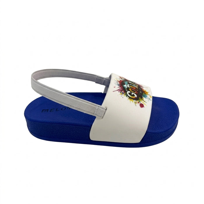 Kids Goal Print Slingback Slide Sandals