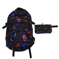 Kids Graphic Print School Backpack With Matching Pencil Case