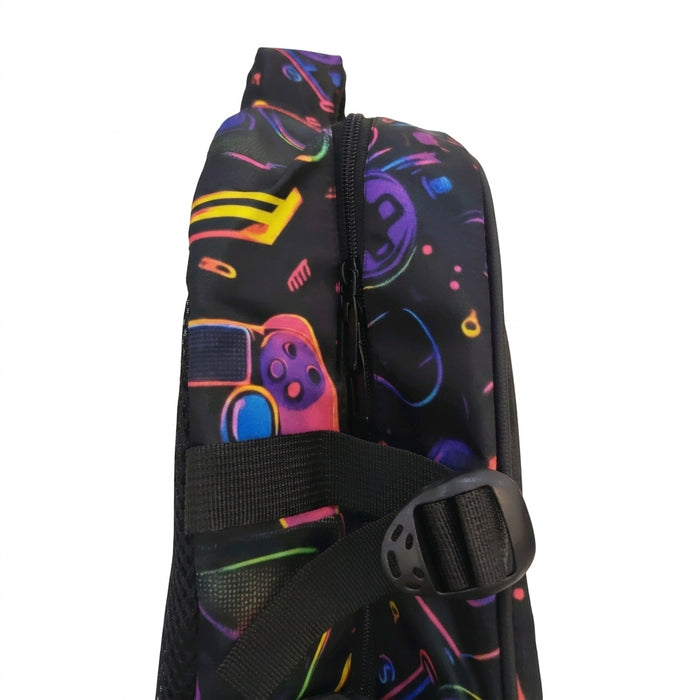 Kids Graphic Print School Backpack With Matching Pencil Case