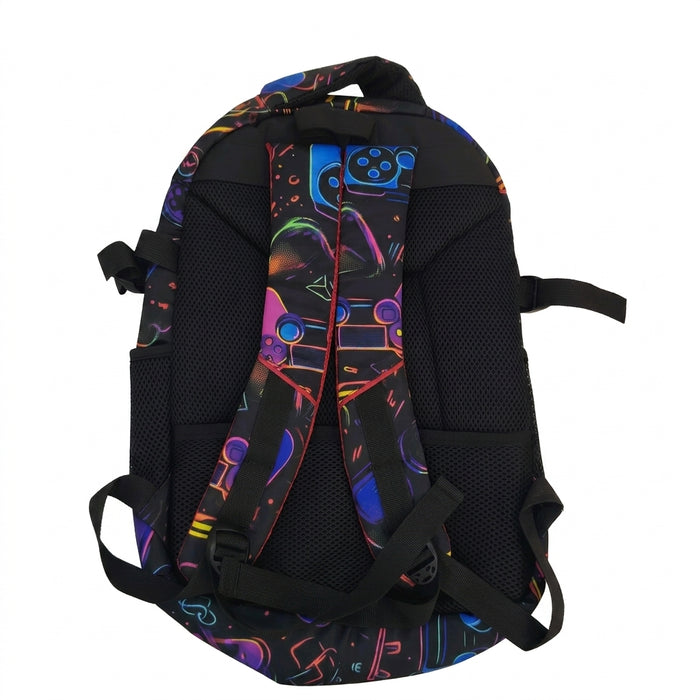 Kids Graphic Print School Backpack With Matching Pencil Case