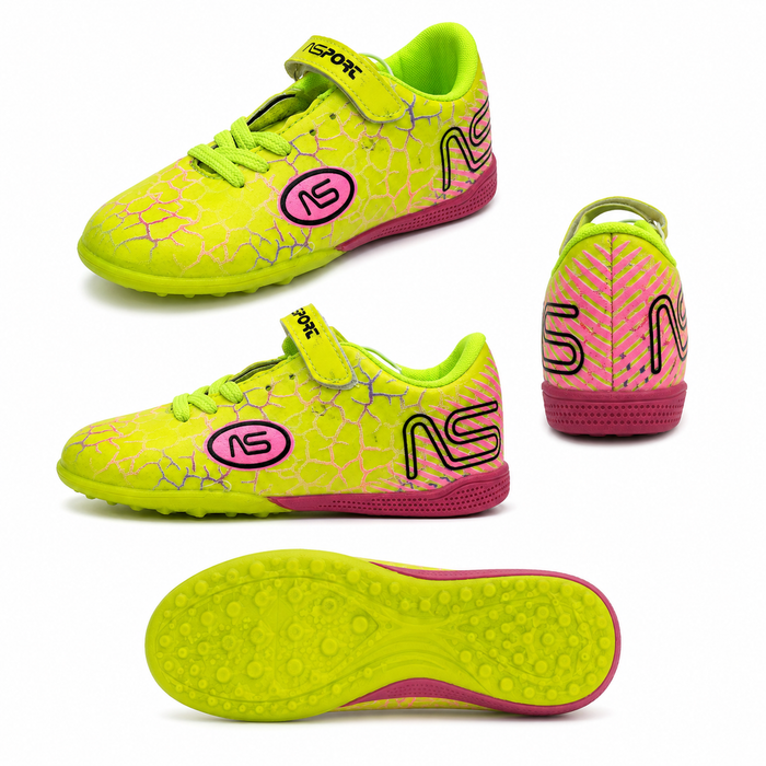 Kids Lace Up Sports Shoes With Strap