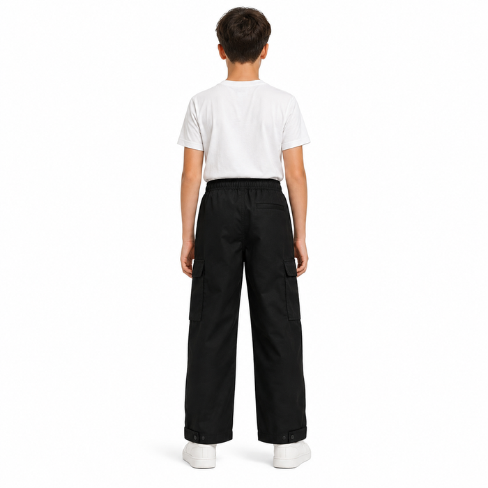 Kids Light Wide Leg Cargo Pants