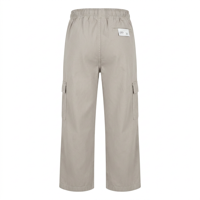 Kids Light Wide Leg Cargo Pants