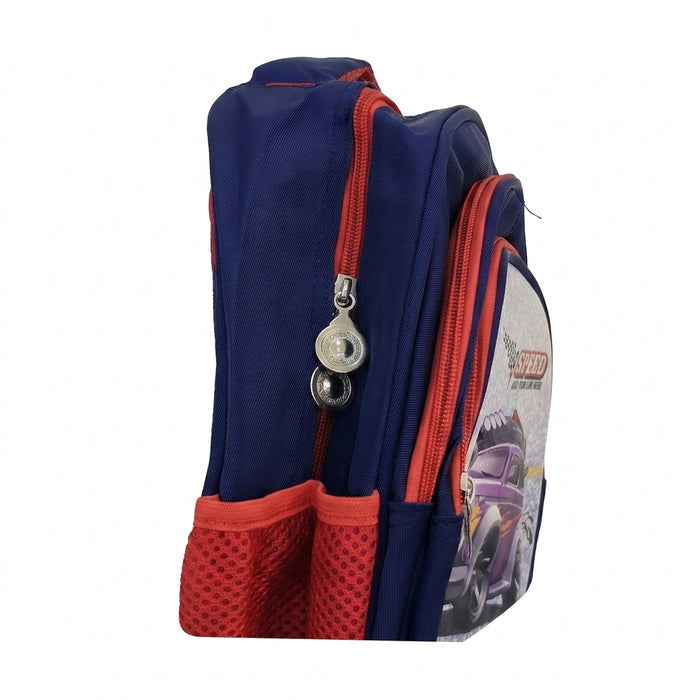 Kids Monster Truck School Backpack Racer Design Size 14 Inch