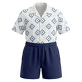 Kids Printed Short Sleeve Shirt With Shorts Set