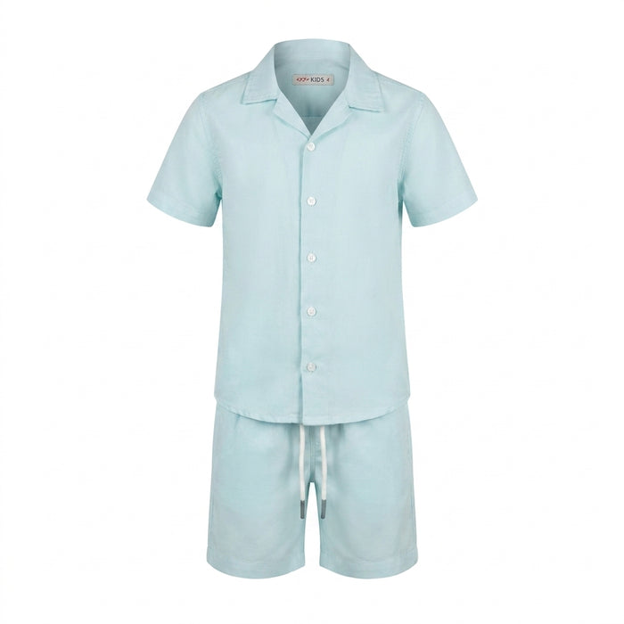 Kids Short Sleeve Shirt And Shorts Set