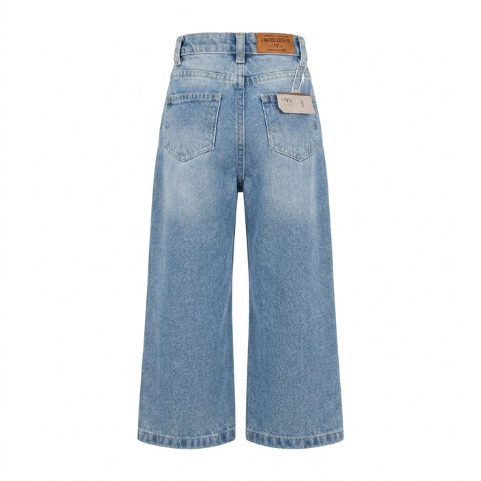Kids Skate Print Wide Leg Jeans