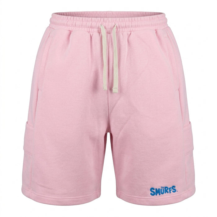 Kids Smurfs Sweat Shorts With Drawstring Waist