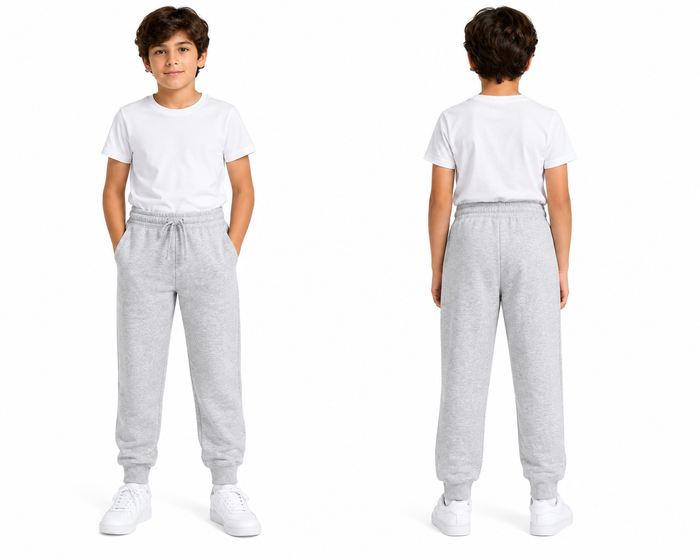 Kids Solid Fleece Jogger Pants