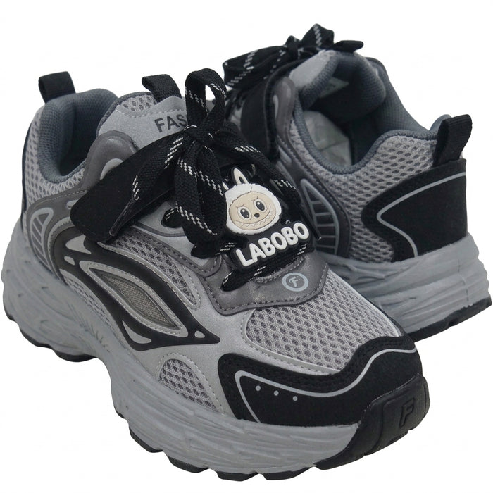 Kids Sports Sneakers With Hook And Loop Strap