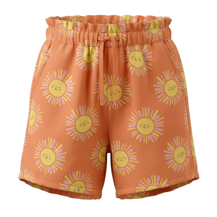 Kids Su Hine Print Shirt And Shorts Set