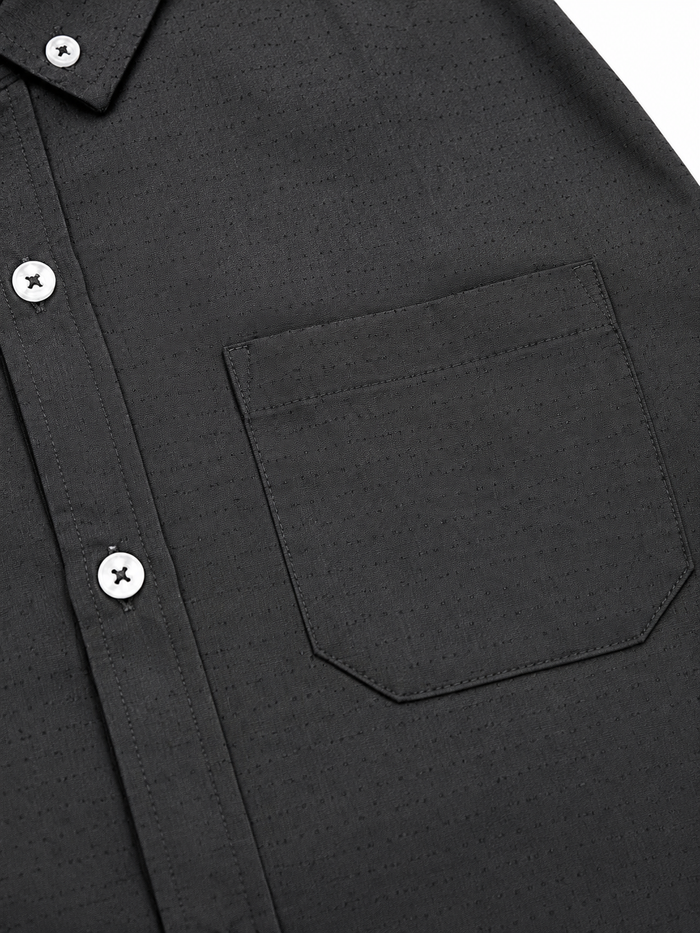 Kids Textured Short Sleeve Shirt