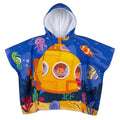 Kids Underwater Adventure Hooded Beach Towel Poncho