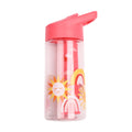 Kids Water Bottle With Straw And Print
