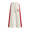 Kids Wide Leg Track Pants With Side Stripes