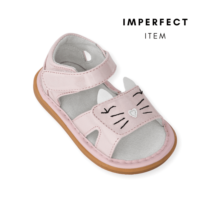 Kitty Sandal Pink (IMPERFECT) - Wee Squeak