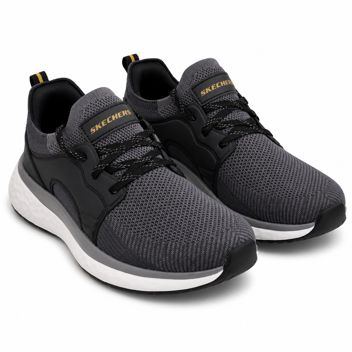 Knit Lace Up Sports Shoes