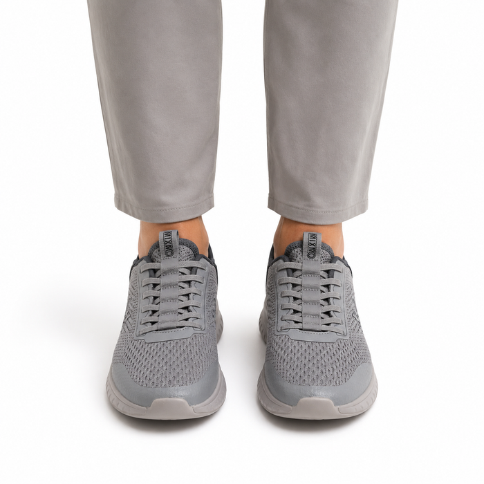 Knit Lace Up Sports Sneakers