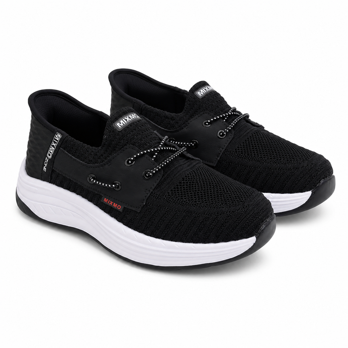 Knit Lace Up Sports Sneakers
