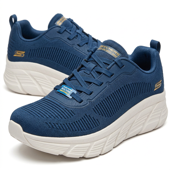 Knit Slip On Sneakers With Cushioned Chunky Sole
