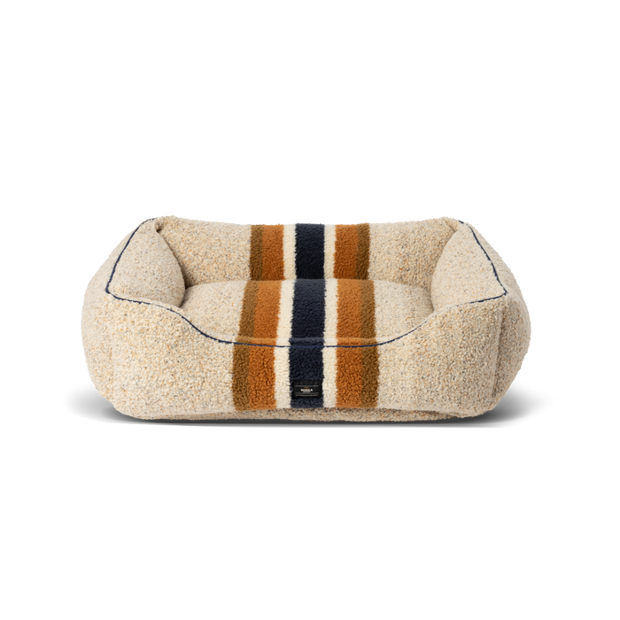 Kuddle Dog Bed - Stripe Oat