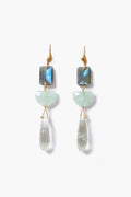 Labyrinth Trio Earrings Labradorite