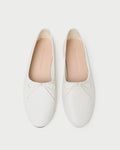 Landon Cream Leather Ballet Flat