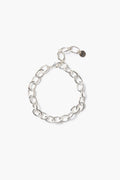 Large Chain Link Anklet Silver